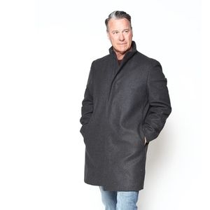 Theory Stretch Melton Belvin Coat